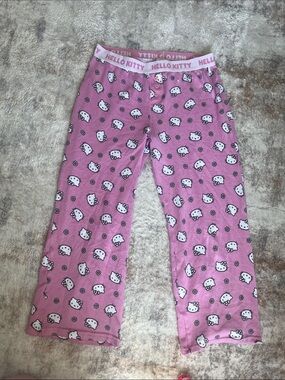 Hello Kitty Pink All-Over Character Pajama Pants